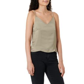 Jack & Jones Jjxx Jxmalia Satin Top WVN Noos Brindle Kadın T-shirt