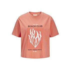 Jack & Jones Jjxx Jxsally Reg Oneck Ss Tee JRS Peach Echo Kadın T-shirt
