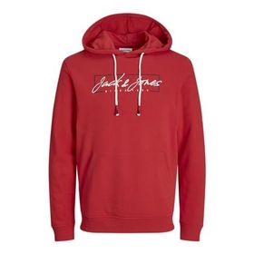 Jack & Jones JJZURI SWEAT HOOD LN Kırmızı Erkek Sweatshirt