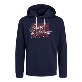 Jack & Jones JJZURI SWEAT HOOD LN Lacivert Erkek Sweatshirt