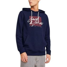 Jack & Jones JJZURI SWEAT HOOD LN Lacivert Erkek Sweatshirt