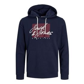 Jack & Jones JJZURI SWEAT HOOD LN Lacivert Erkek Sweatshirt