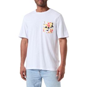 Jack & Jones Joraruba Abstract Aop Pocket Tee SS CN Parlak Beyaz Erkek T-shirt