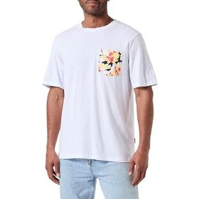 Jack & Jones Joraruba Abstract Aop Pocket Tee SS CN Parlak Beyaz Erkek T-shirt