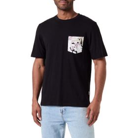 Jack & Jones Joraruba Abstract Aop Pocket Tee SS CN Siyah Erkek T-shirt