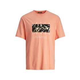 Jack & Jones Joraruba AOP Branding TEE SS Crew Neck Somon Erkek T-shirt
