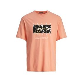 Jack & Jones Joraruba AOP Branding TEE SS Crew Neck Somon Erkek T-shirt