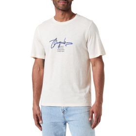 Jack & Jones Joraruba Branding Tee Ss Crew Neck Krem Rengi Erkek T-shirt