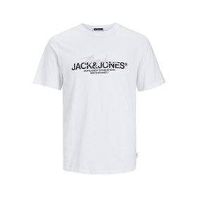 Jack & Jones Joraruba Branding Tee Ss Crew Neck Parlak Beyaz Erkek T-shirt