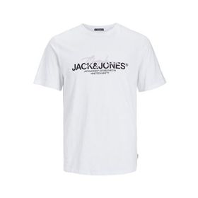 Jack & Jones Joraruba Branding Tee Ss Crew Neck Parlak Beyaz Erkek T-shirt