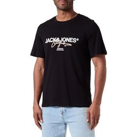 Jack & Jones Joraruba Branding Tee Ss Crew Neck Siyah Erkek T-shirt