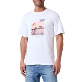 Jack & Jones Joraruba Photo Parlak Beyaz Tee Ss Crew Erkek T-shirt