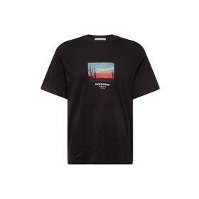 Jack & Jones Joraruba Small Photo Tee Ss Crew Neck Siyah Erkek T-shirt
