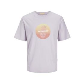 Jack & Jones Joraruba Sunset Branding TEE SS C.N Lila Erkek T-shirt