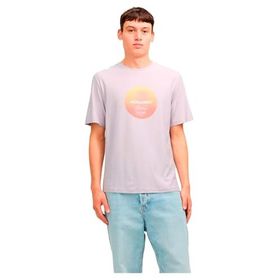 Jack & Jones Joraruba Sunset Branding TEE SS C.N Lila Erkek T-shirt