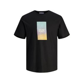 Jack & Jones Joraruba Sunset Branding Tee SS C.N Siyah Erkek T-shirt