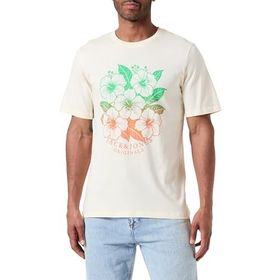 Jack & Jones Joraruba Tee Ss Crew Neck 1 FST Krem Rengi Erkek T-shirt