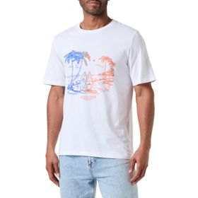 Jack & Jones Joraruba Tee Ss Crew Neck 1 FST Parlak Beyaz Erkek T-shirt