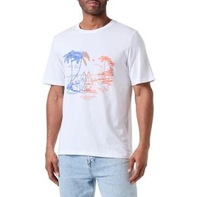 Jack & Jones Joraruba Tee Ss Crew Neck 1 FST Parlak Beyaz Erkek T-shirt