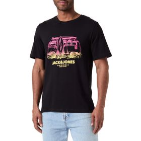 Jack & Jones Joraruba Tee Ss Crew Neck 1 FST Siyah Erkek T-shirt