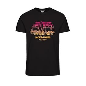 Jack & Jones Joraruba Tee Ss Crew Neck 1 FST Siyah Erkek T-shirt