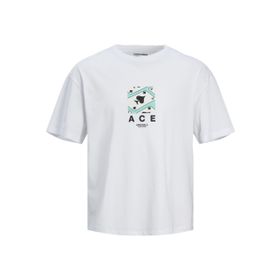 Jack & Jones Jorblockpop Tee SS Crew Neck TG Parlak Beyaz Erkek T-shirt