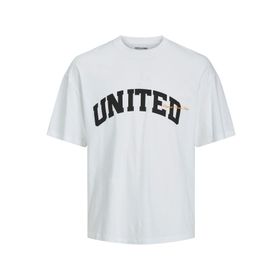 Jack & Jones Jorbrink Studio Tee Ss Parlak Beyaz Bisiklet Yaka Erkek T-shirt