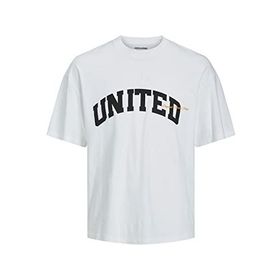 Jack & Jones Jorbrink Studio Tee Ss Parlak Beyaz Bisiklet Yaka Erkek T-shirt