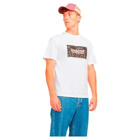 Jack & Jones Jorbushwick Box Tee Ss Parlak Beyaz Bisiklet Yaka Erkek T-shirt