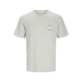 Jack & Jones Jorbushwick Circle Tee Ss Mineral Gri Bisiklet Yaka Erkek T-shirt