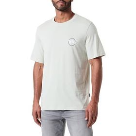Jack & Jones Jorbushwick Circle Tee Ss Mineral Gri Bisiklet Yaka Erkek T-shirt