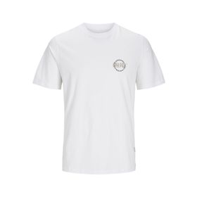 Jack & Jones Jorbushwick Circle Tee Ss Parlak Beyaz Bisiklet Yaka Erkek T-shirt