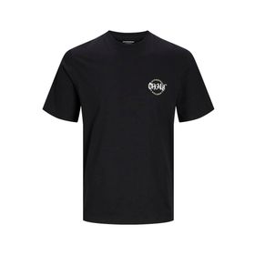 Jack & Jones Jorbushwick Circle Tee SS Siyah Bisiklet Yaka Erkek T-shirt