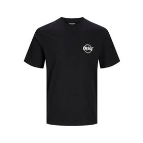 Jack & Jones Jorbushwick Circle Tee SS Siyah Bisiklet Yaka Erkek T-shirt