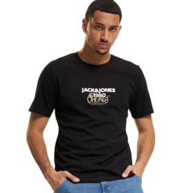 Jack & Jones Jorbushwick Tee SS FST Siyah Bisiklet Yaka Erkek T-shirt