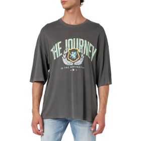 Jack & Jones Jorcharge Washed Tee Ss Crew Neck Styd Dumanlı İnci Erkek T-shirt