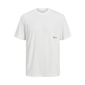 Jack & Jones Jorclan Tee Ss Parlak Beyaz Bisiklet Yaka Erkek T-shirt