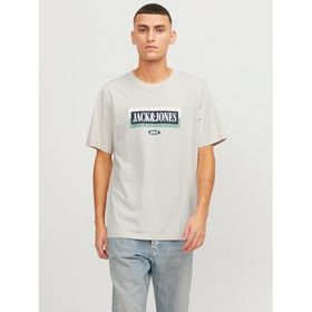 Jack & Jones Jorcobin Tee Ss Moonbeam Bisiklet Yaka Erkek T-shirt