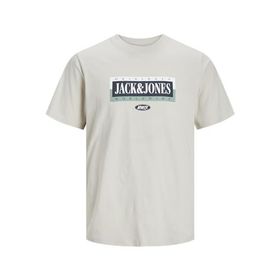 Jack & Jones Jorcobin Tee Ss Moonbeam Bisiklet Yaka Erkek T-shirt