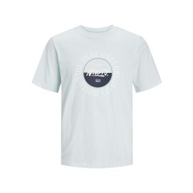 Jack & Jones Jorcobin Tee SS Skylight Bisiklet Yaka Erkek T-shirt