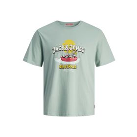 Jack & Jones Jorcoconut Skull Tee Ss Gri Mist Bisiklet Yaka Erkek T-shirt