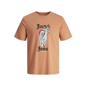 Jack & Jones Jorcoconut Skull Tee SS Kanyon Gün Batımı Bisiklet Yaka Erkek T-shirt