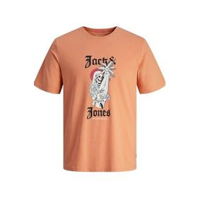 Jack & Jones Jorcoconut Skull Tee SS Kanyon Gün Batımı Bisiklet Yaka Erkek T-shirt