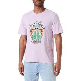 Jack & Jones Jorcoconut Skull Tee Ss Lavanta Donu Bisiklet Yaka Erkek T-shirt