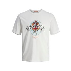 Jack & Jones Jorcoconut Skull Tee Ss Parlak Beyaz Bisiklet Yaka Erkek T-shirt