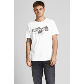 Jack & Jones Jorcomfortbranding TEE SS Beyaz Erkek T-Shirt