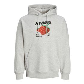Jack & Jones Jorcrisp Sweat Hood TG Beyaz Melanj Erkek Sweatshirt