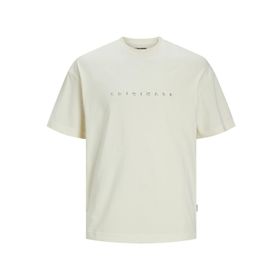 Jack & Jones Joreaster Activity Tee Ss Crew Neck Krem Rengi Erkek T-shirt