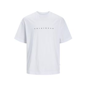 Jack & Jones Joreaster Activity Tee Ss Crew Neck Parlak Beyaz Erkek T-shirt