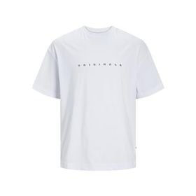 Jack & Jones Joreaster Activity Tee Ss Crew Neck Parlak Beyaz Erkek T-shirt